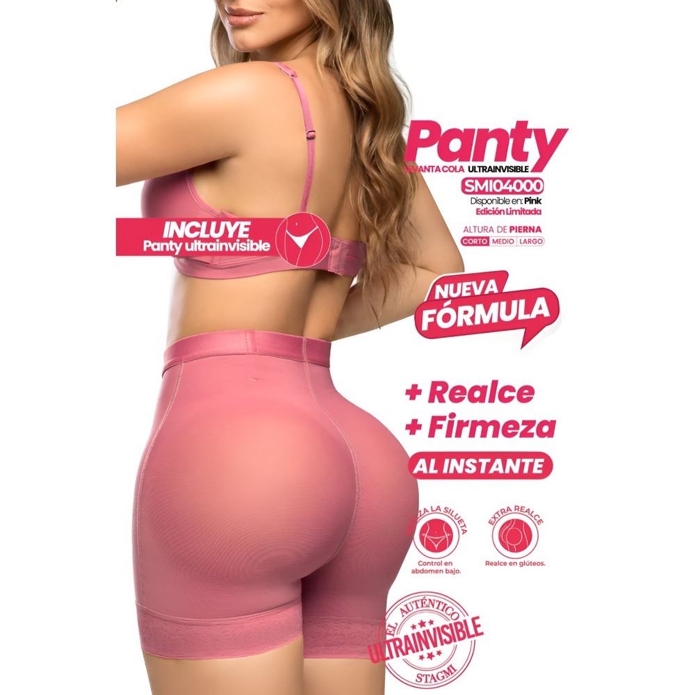 Colombian Stagmi Faja Butt Lift Invisble Short Shaper Bottom + Matching Thong!